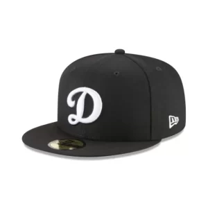Caps* Los Angeles Dodgers Alternate Black and White Basic 59FIFTY Fitted Hat - KTGCaps - Baseball caps for various teams, purchased online at a discount