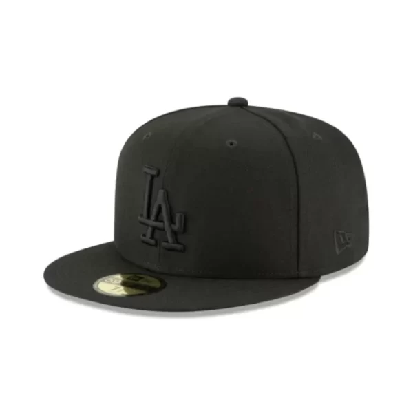 Caps* Los Angeles Dodgers Blackout Basic 59FIFTY Fitted Hat - KTGCaps - Baseball caps for various teams, purchased online at a discount