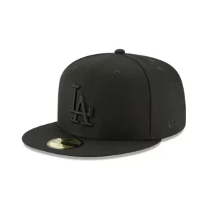 Caps* Los Angeles Dodgers Blackout Basic 59FIFTY Fitted Hat - KTGCaps - Baseball caps for various teams, purchased online at a discount