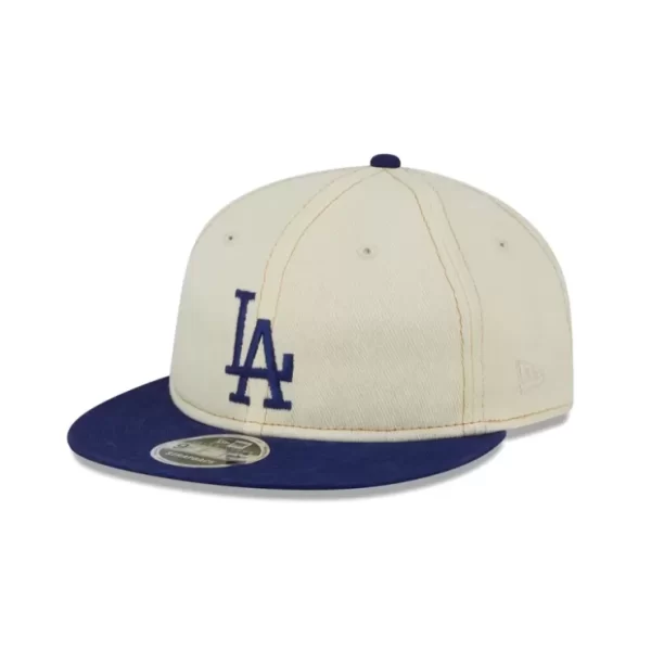 Caps* Los Angeles Dodgers Chrome Denim Retro Crown 9FIFTY Adjustable Hat - KTGCaps - Baseball caps for various teams, purchased online at a discount