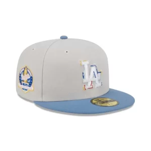 Caps* Los Angeles Dodgers Color Brush 59FIFTY Fitted Hat - KTGCaps - Baseball caps for various teams, purchased online at a discount