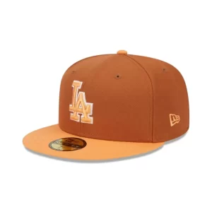 Caps* Los Angeles Dodgers Color Pack Earthy Brown 59FIFTY Fitted Hat - KTGCaps - Baseball caps for various teams, purchased online at a discount