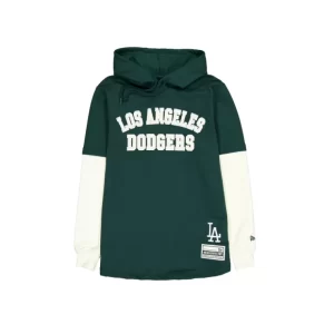 Caps* Los Angeles Dodgers Dark Green Logo Select Hooded TShirt - KTGCaps - Baseball caps for various teams, purchased online at a discount