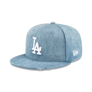 Caps* Los Angeles Dodgers Distressed Denim 59FIFTY Fitted Hat - KTGCaps - Baseball caps for various teams, purchased online at a discount