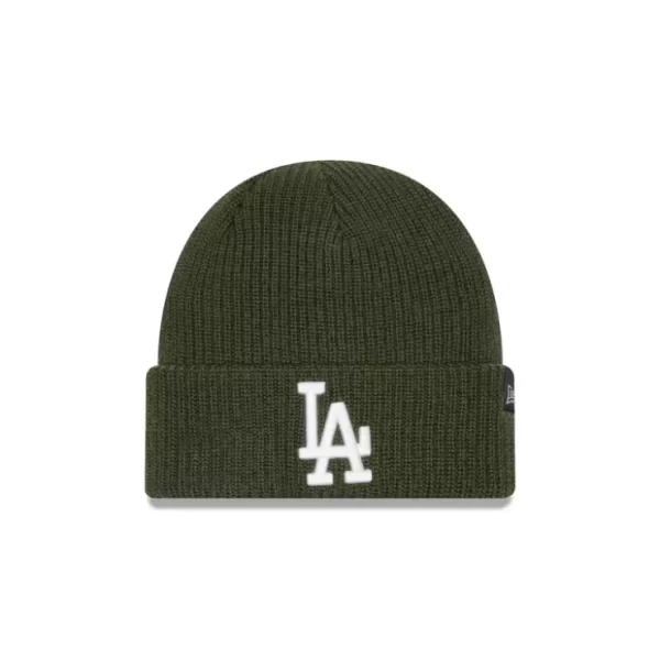 Caps* Los Angeles Dodgers Green Merino Wool Knit Beanie - KTGCaps - Baseball caps for various teams, purchased online at a discount