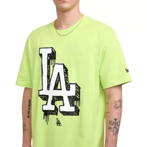 Caps* Los Angeles Dodgers Hi Vis Doodle TShirt - KTGCaps - Baseball caps for various teams, purchased online at a discount