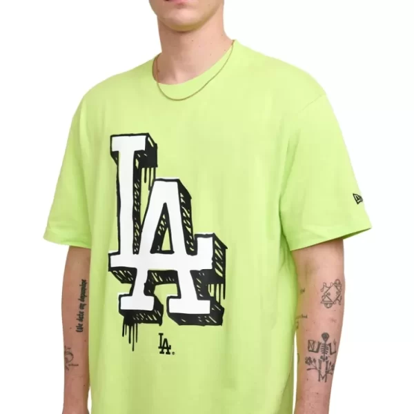 Caps* Los Angeles Dodgers Hi Vis Doodle TShirt - KTGCaps - Baseball caps for various teams, purchased online at a discount