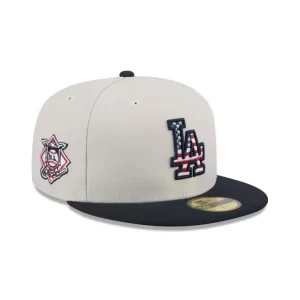 Caps* Los Angeles Dodgers Independence Day 2024 59FIFTY Fitted Hat - KTGCaps - Baseball caps for various teams, purchased online at a discount