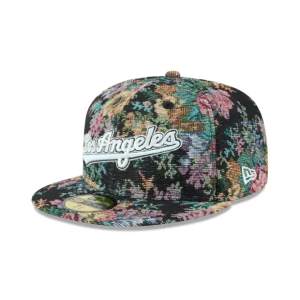 Caps* Los Angeles Dodgers Jacquard Pattern 59FIFTY Fitted Hat - KTGCaps - Baseball caps for various teams, purchased online at a discount