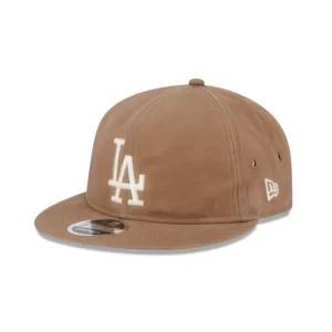 Caps* Los Angeles Dodgers Khaki Retro Crown 9FIFTY Adjustable Hat - KTGCaps - Baseball caps for various teams, purchased online at a discount
