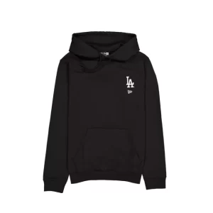 Caps* Los Angeles Dodgers Logo Essentials Black Hoodie - KTGCaps - Baseball caps for various teams, purchased online at a discount