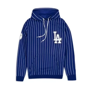 Caps* Los Angeles Dodgers Logo Select Pinstripe Hoodie - KTGCaps - Baseball caps for various teams, purchased online at a discount