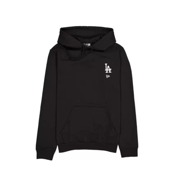 Caps* Los Angeles Dodgers Logo Essentials Black Hoodie - KTGCaps - Baseball caps for various teams, purchased online at a discount