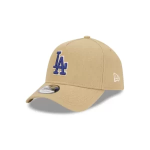 Caps* Los Angeles Dodgers Logo Essentials Khaki 9FORTY AFrame Snapback Hat - KTGCaps - Baseball caps for various teams, purchased online at a discount