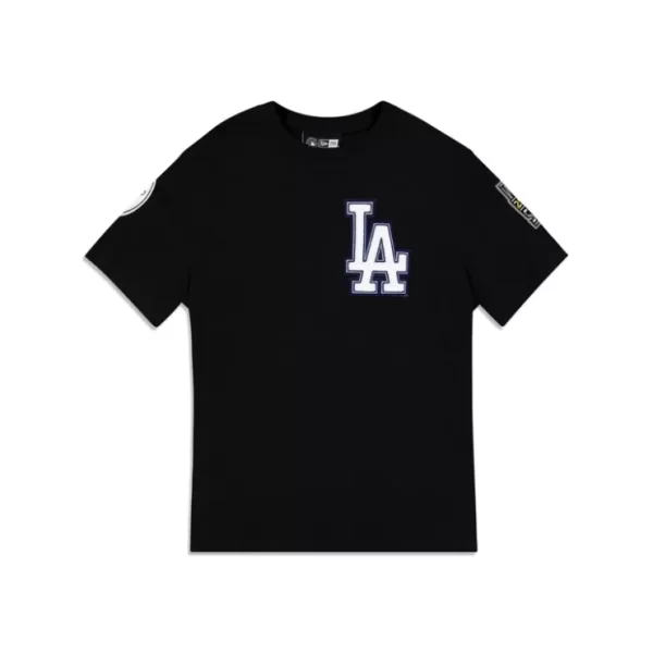 Caps* Los Angeles Dodgers Logo Select Color Flip Black TShirt - KTGCaps - Baseball caps for various teams, purchased online at a discount