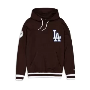 Caps* Los Angeles Dodgers Logo Select Color Flip Brown Hoodie - KTGCaps - Baseball caps for various teams, purchased online at a discount