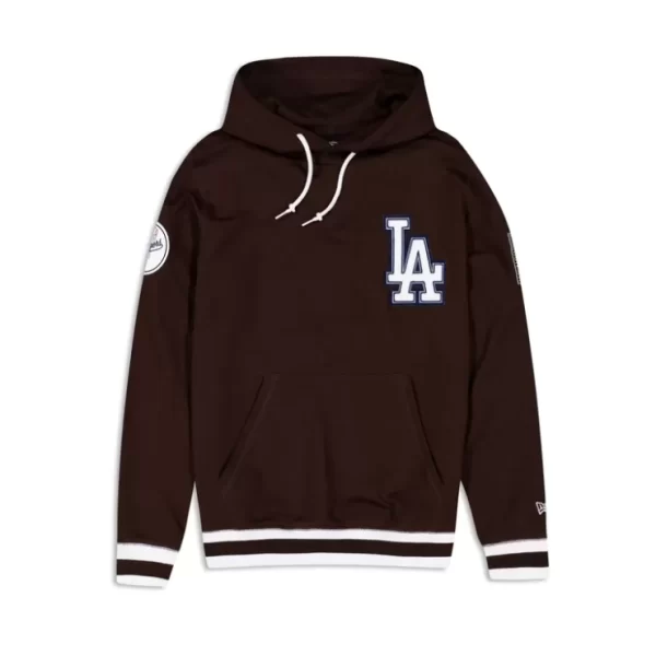 Caps* Los Angeles Dodgers Logo Select Color Flip Brown Hoodie - KTGCaps - Baseball caps for various teams, purchased online at a discount