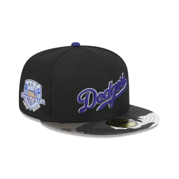 Caps* Los Angeles Dodgers Metallic Camo 59FIFTY Fitted Hat - KTGCaps - Baseball caps for various teams, purchased online at a discount