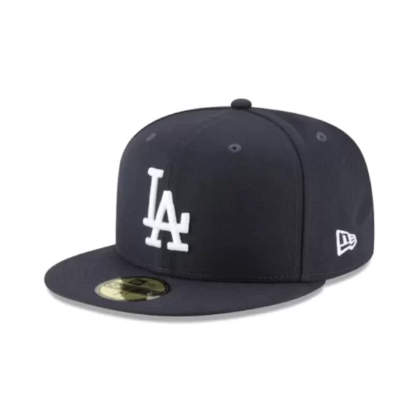 Caps* Los Angeles Dodgers Navy Basic 59FIFTY Fitted Hat - KTGCaps - Baseball caps for various teams, purchased online at a discount
