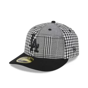 Caps* Los Angeles Dodgers Patch Plaid Low Profile 59FIFTY Fitted Hat - KTGCaps - Baseball caps for various teams, purchased online at a discount