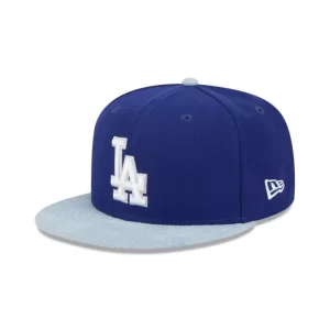 Caps* Los Angeles Dodgers Patch Denim 59FIFTY Fitted Hat - KTGCaps - Baseball caps for various teams, purchased online at a discount