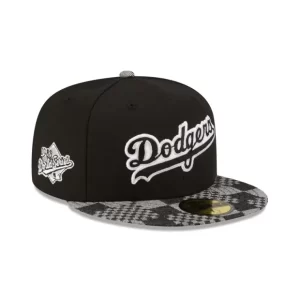 Caps* Los Angeles Dodgers Pattern Denim 59FIFTY Fitted Hat - KTGCaps - Baseball caps for various teams, purchased online at a discount