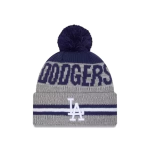 Caps* Los Angeles Dodgers Runner Pom Knit Hat - KTGCaps - Baseball caps for various teams, purchased online at a discount