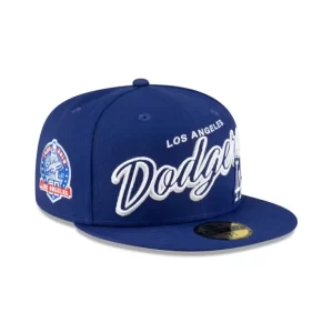 Caps* Los Angeles Dodgers Script Sided 59FIFTY Fitted Hat - KTGCaps - Baseball caps for various teams, purchased online at a discount