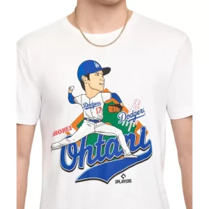 Caps* Los Angeles Dodgers Shohei Ohtani White TShirt - KTGCaps - Baseball caps for various teams, purchased online at a discount