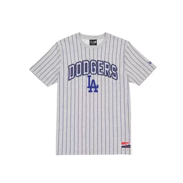 Caps* Los Angeles Dodgers Throwback Gray Pinstripe TShirt - KTGCaps - Baseball caps for various teams, purchased online at a discount