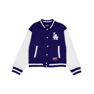 Caps* Los Angeles Dodgers Throwback Fleece Womens Jacket - KTGCaps - Baseball caps for various teams, purchased online at a discount