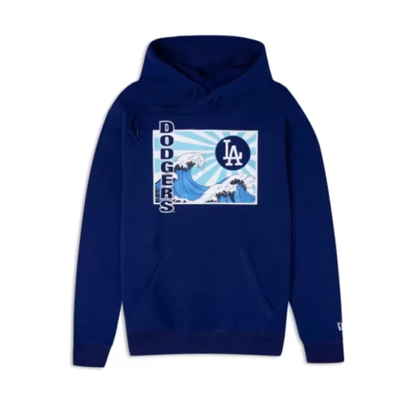 Caps* Los Angeles Dodgers Tonal Wave Hoodie - KTGCaps - Baseball caps for various teams, purchased online at a discount