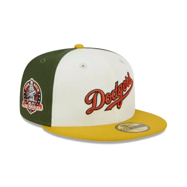 Caps* Los Angeles Dodgers Two Tone Honey 59FIFTY Fitted Hat - KTGCaps - Baseball caps for various teams, purchased online at a discount