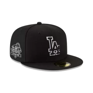 Caps* Los Angeles Dodgers World Series Champions Black Outlined 59FIFTY Fitt - KTGCaps - Baseball caps for various teams, purchased online at a discount