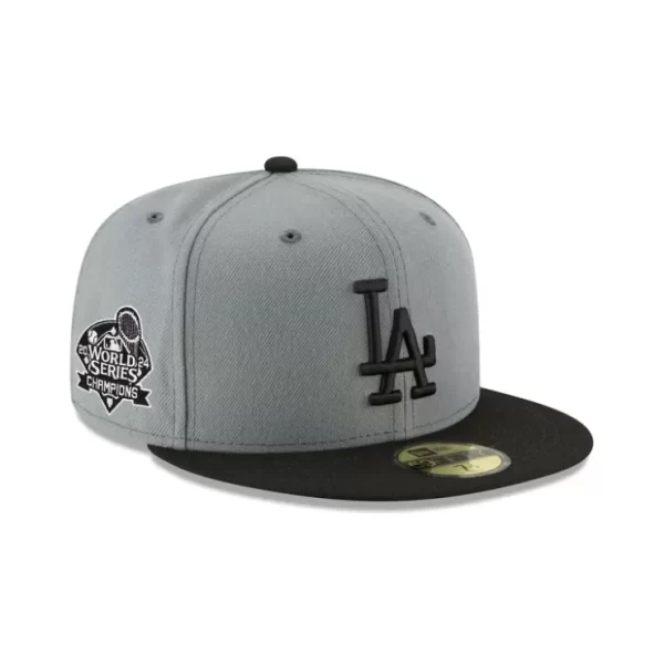 Caps* Los Angeles Dodgers World Series Champions Gray 59FIFTY Fitted Hat - KTGCaps - Baseball caps for various teams, purchased online at a discount