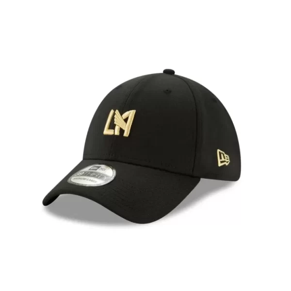 Caps* Los Angeles FC Black 39THIRTY Stretch Fit Hat - KTGCaps - Baseball caps for various teams, purchased online at a discount