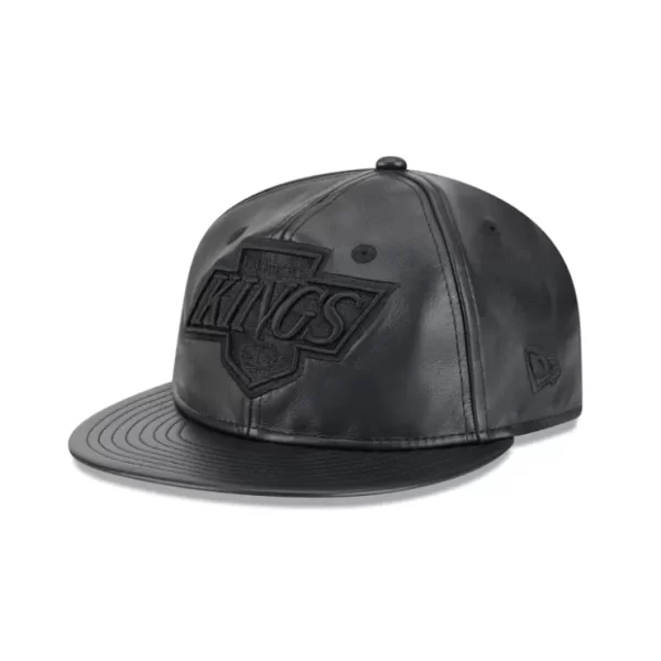 Caps* Los Angeles Kings Genuine Leather Retro Crown 9FIFTY Strapback Hat - KTGCaps - Baseball caps for various teams, purchased online at a discount