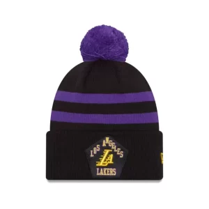 Caps* Los Angeles Lakers 2023 City Edition Pom Knit Hat - KTGCaps - Baseball caps for various teams, purchased online at a discount