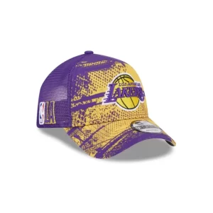 Caps* Los Angeles Lakers 2024 TipOff 9FORTY AFrame Trucker Hat - KTGCaps - Baseball caps for various teams, purchased online at a discount