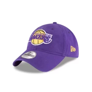 Caps* Los Angeles Lakers Core Classic Purple 9TWENTY Adjustable Hat - KTGCaps - Baseball caps for various teams, purchased online at a discount