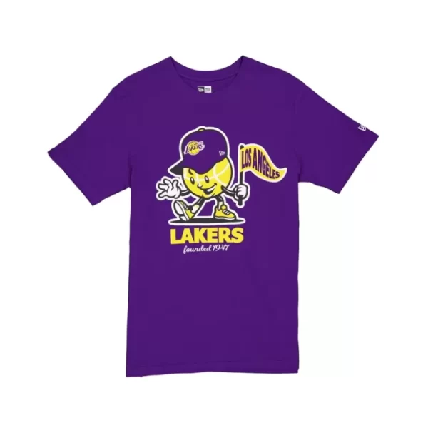 Caps* Los Angeles Lakers Court Sport Purple TShirt - KTGCaps - Baseball caps for various teams, purchased online at a discount