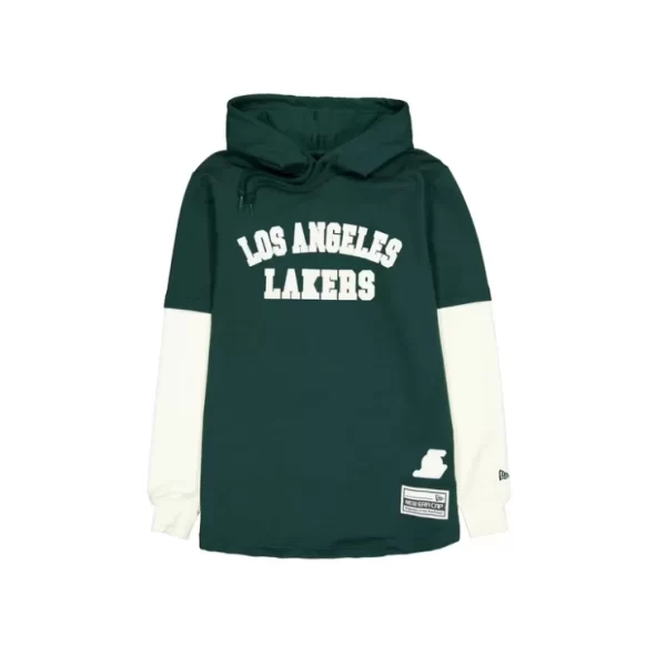 Caps* Los Angeles Lakers Dark Green Logo Select Hooded TShirt - KTGCaps - Baseball caps for various teams, purchased online at a discount