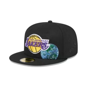 Caps* Los Angeles Lakers Global 59FIFTY Fitted Hat - KTGCaps - Baseball caps for various teams, purchased online at a discount
