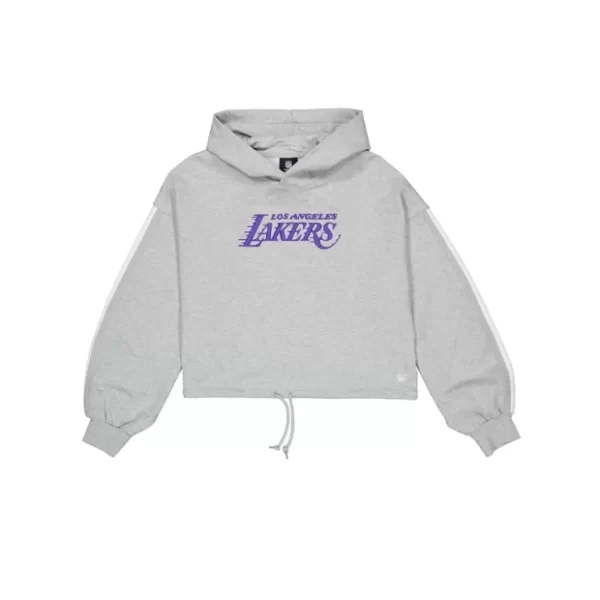 Caps* Los Angeles Lakers Gray Logo Select Womens Hoodie - KTGCaps - Baseball caps for various teams, purchased online at a discount
