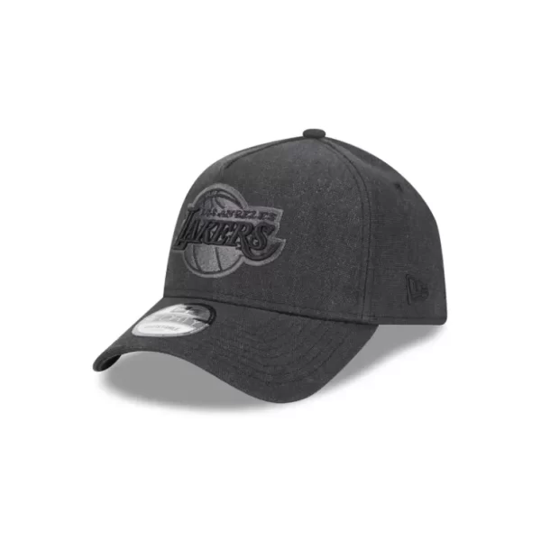 Caps* Los Angeles Lakers Logo Essentials Black 9FORTY AFrame Snapback Hat - KTGCaps - Baseball caps for various teams, purchased online at a discount