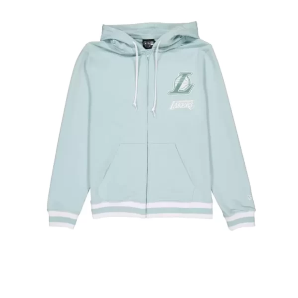Caps* Los Angeles Lakers Minty Breeze Logo Select Hoodie FullZip - KTGCaps - Baseball caps for various teams, purchased online at a discount