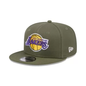 Caps* Los Angeles Lakers Olive 9FIFTY Snapback Hat - KTGCaps - Baseball caps for various teams, purchased online at a discount