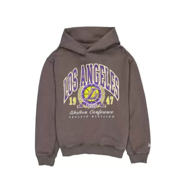 Caps* Los Angeles Lakers Oversized Essentials Hoodie - KTGCaps - Baseball caps for various teams, purchased online at a discount