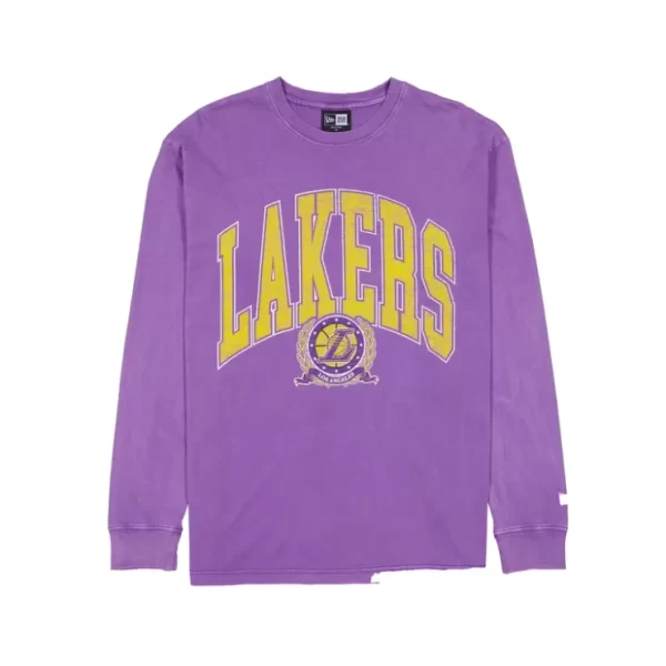 Caps* Los Angeles Lakers Oversized Essentials Long Sleeve TShirt - KTGCaps - Baseball caps for various teams, purchased online at a discount