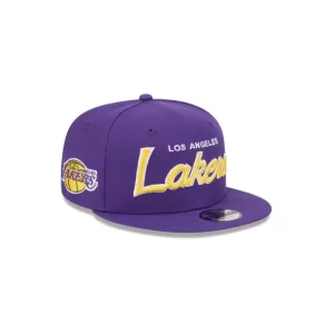 Caps* Los Angeles Lakers Script Kids 9FIFTY Snapback Hat - KTGCaps - Baseball caps for various teams, purchased online at a discount